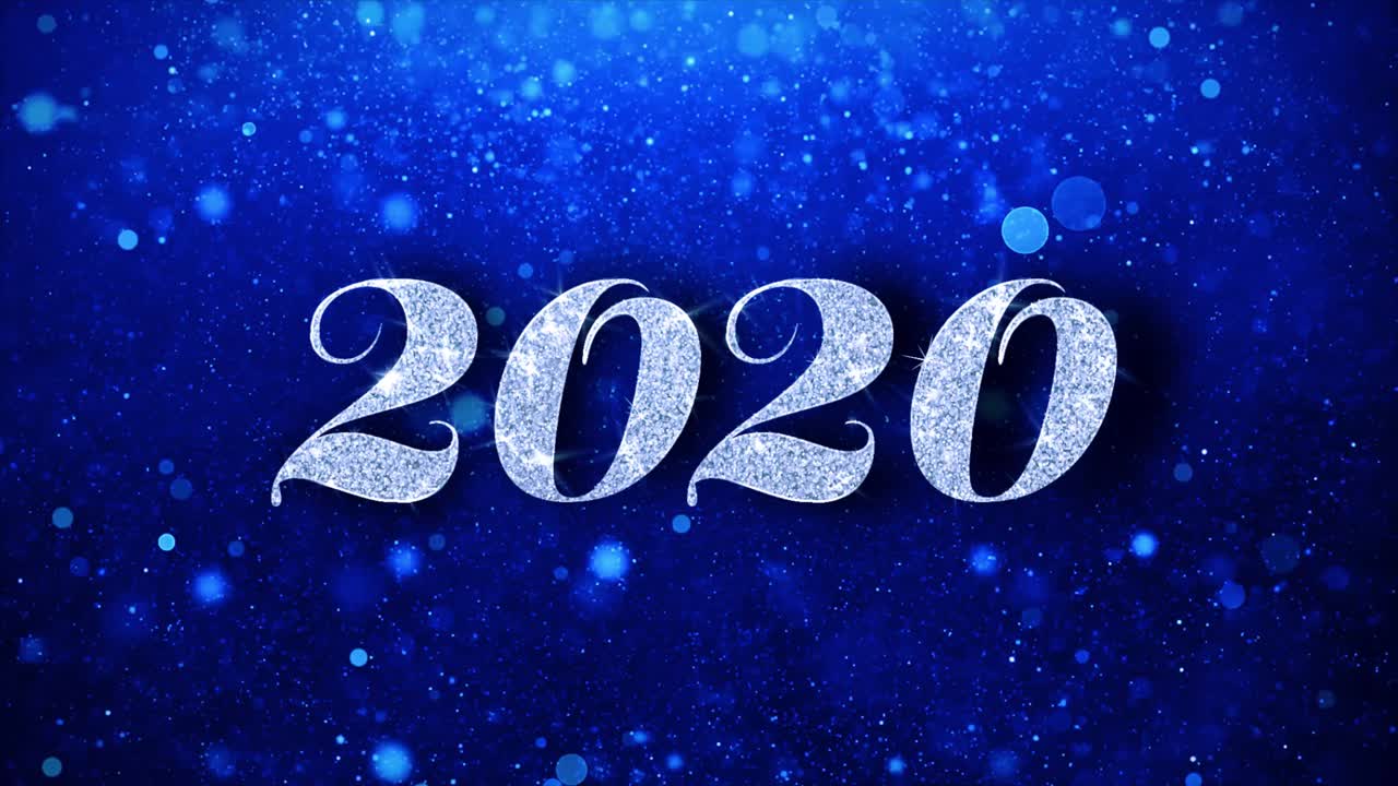 2020 New Year's Eve Sparkle Background