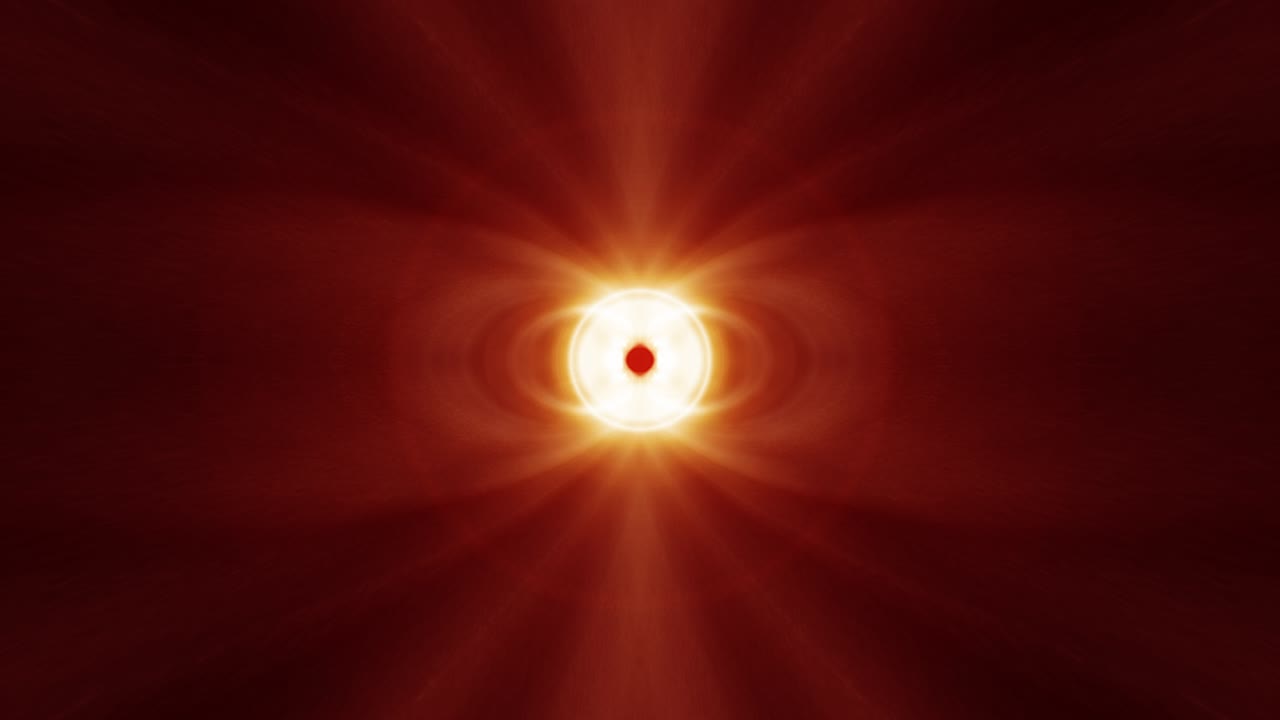 4k seamless looping animation abstract radiating light effects. Glowing energy light form curves. Mysterious 3d virtual space. Abstract Volumetric Lights Vj Loop. Hypnotic seamless and endless motion.