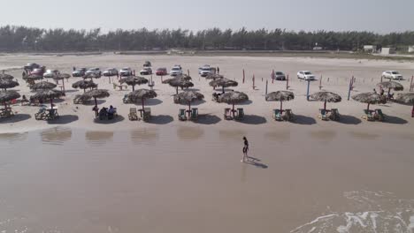 people enjoying the sun on miramar beach