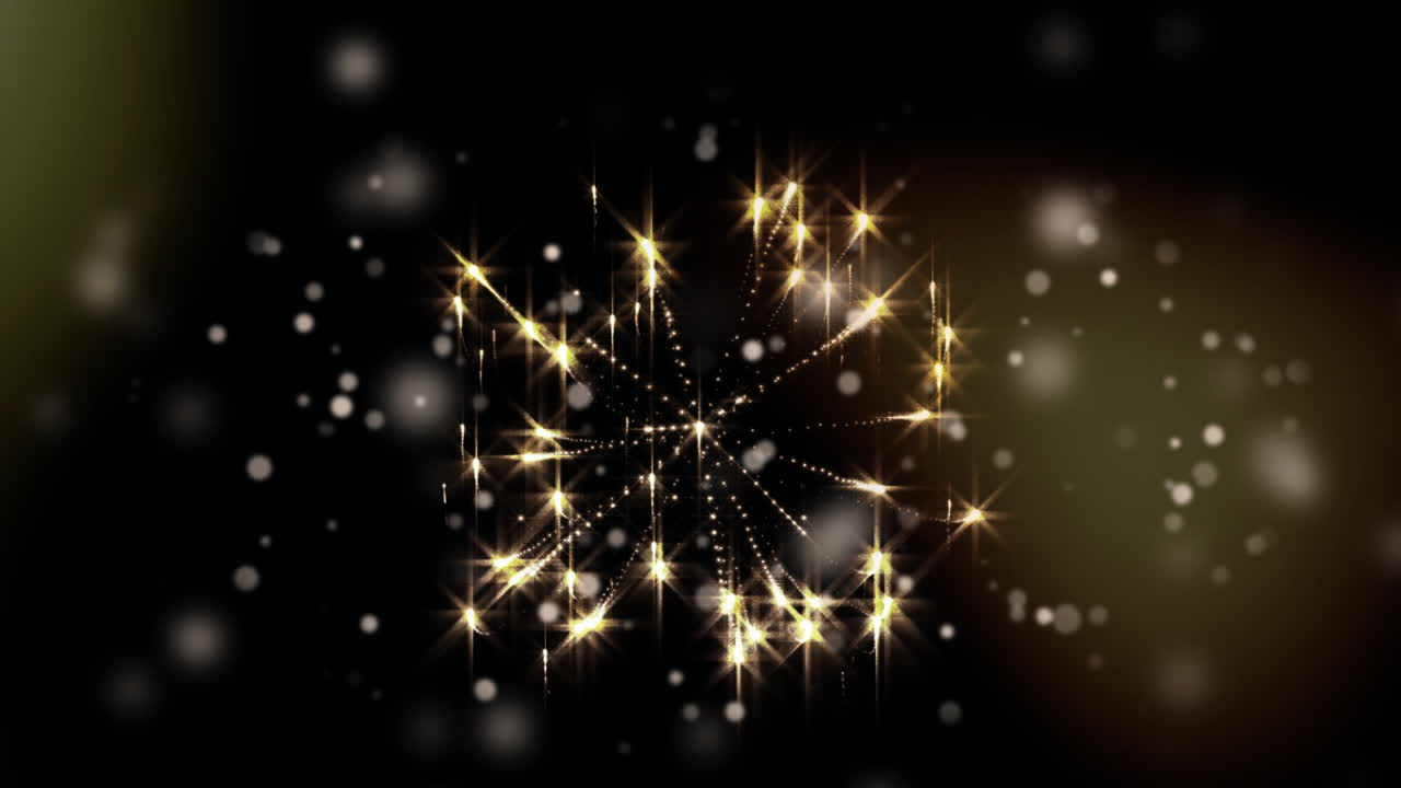 animación de fuegos artificiales explotando sobre un fondo negro