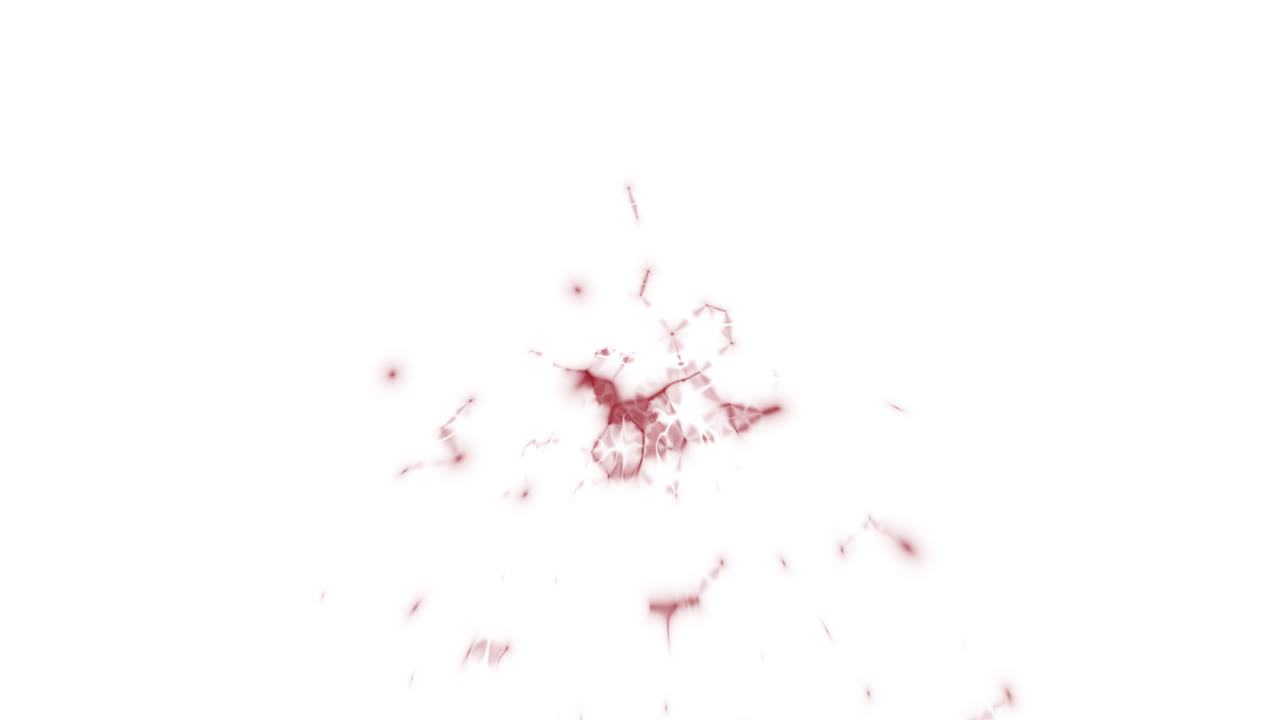 Abstract Red Liquid Splash Effect on White Background