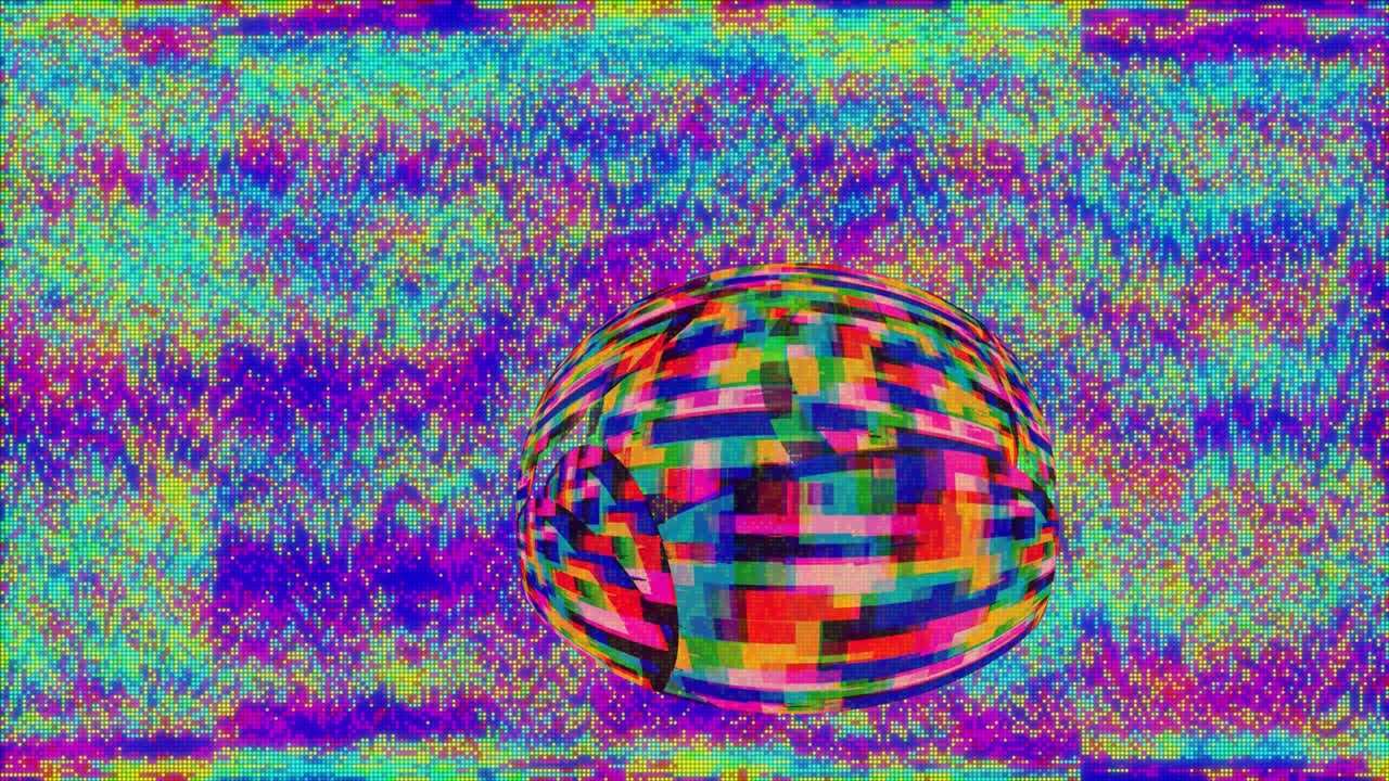 animación de la pantalla con rayas de varios colores en un bucle sin costuras