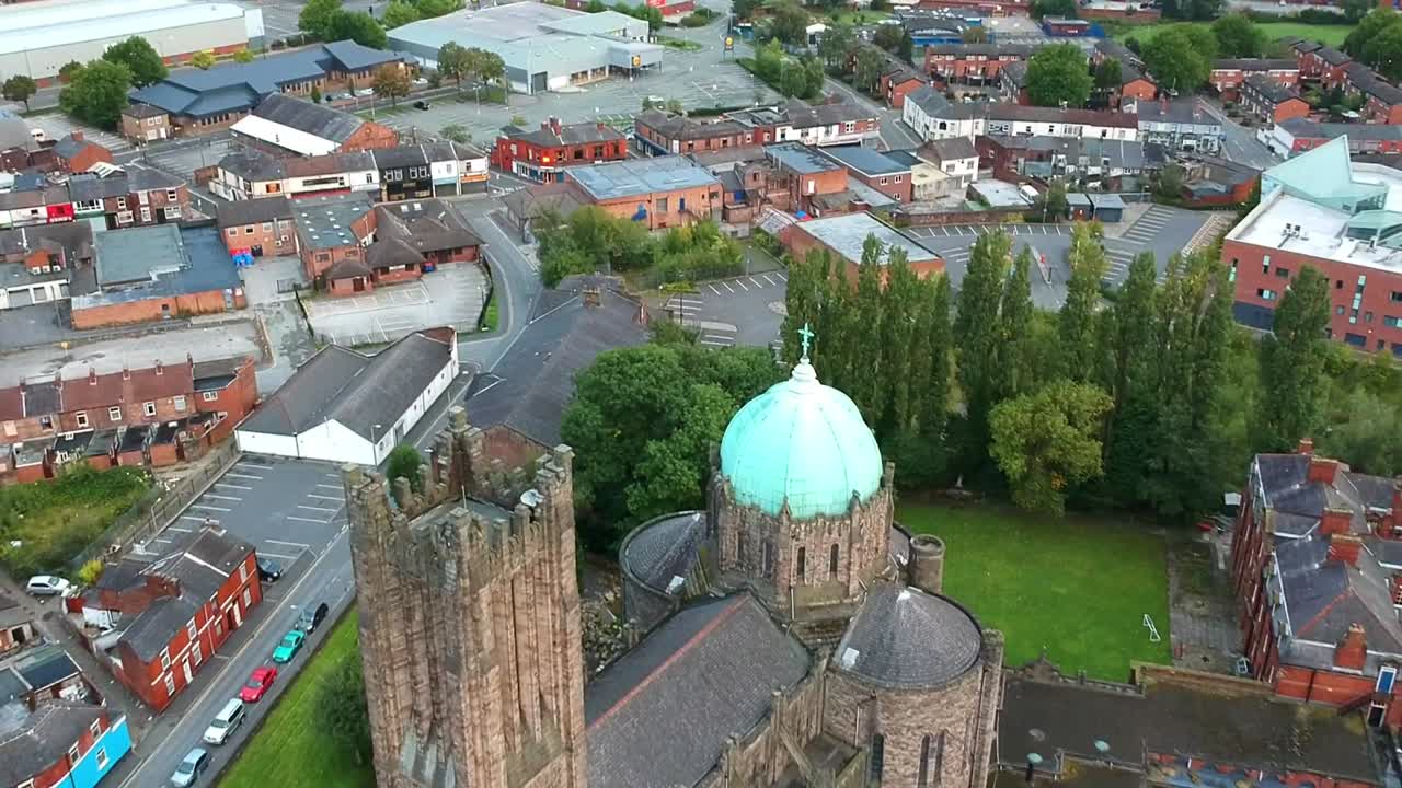 Aerial views of Lowe House Church