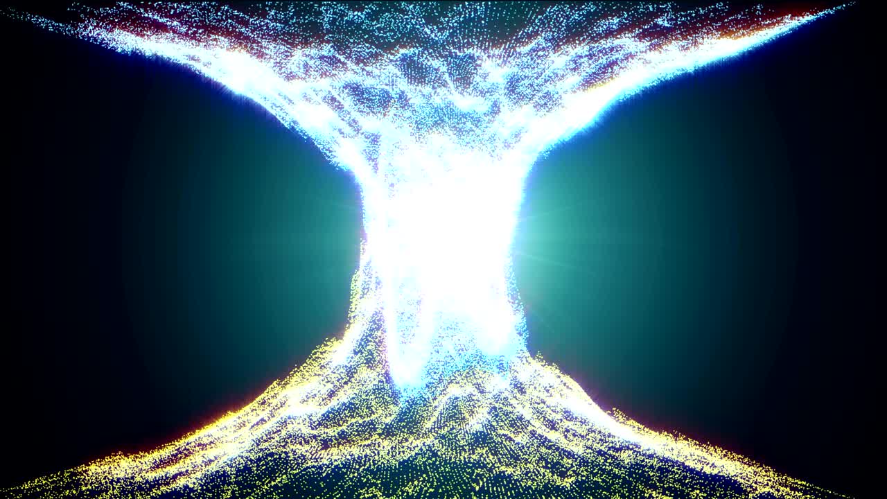 las partículas de movimiento abstracto de fondo, luces brillantes, chispas de bucle sin costura capaz