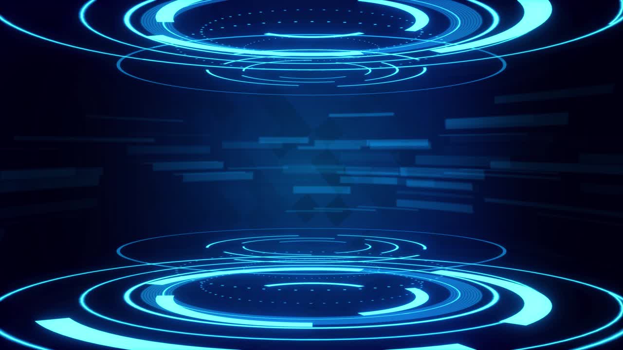 4k digital technology plexus lines high tech hud news studio loop background corporate promotion