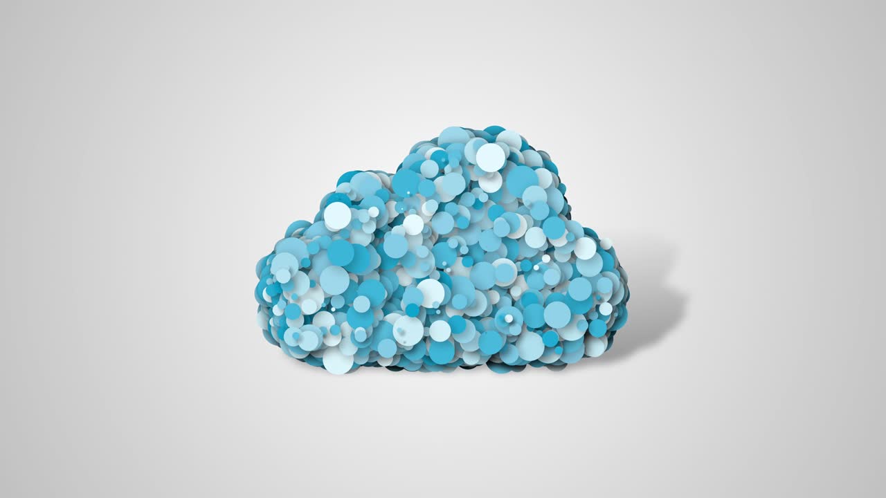 클라우드 컴퓨팅 애니메이션, 많은 세부 사항에서 클라우드 기호