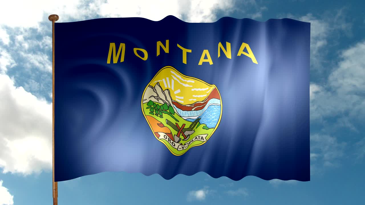 bandera del estado de montana