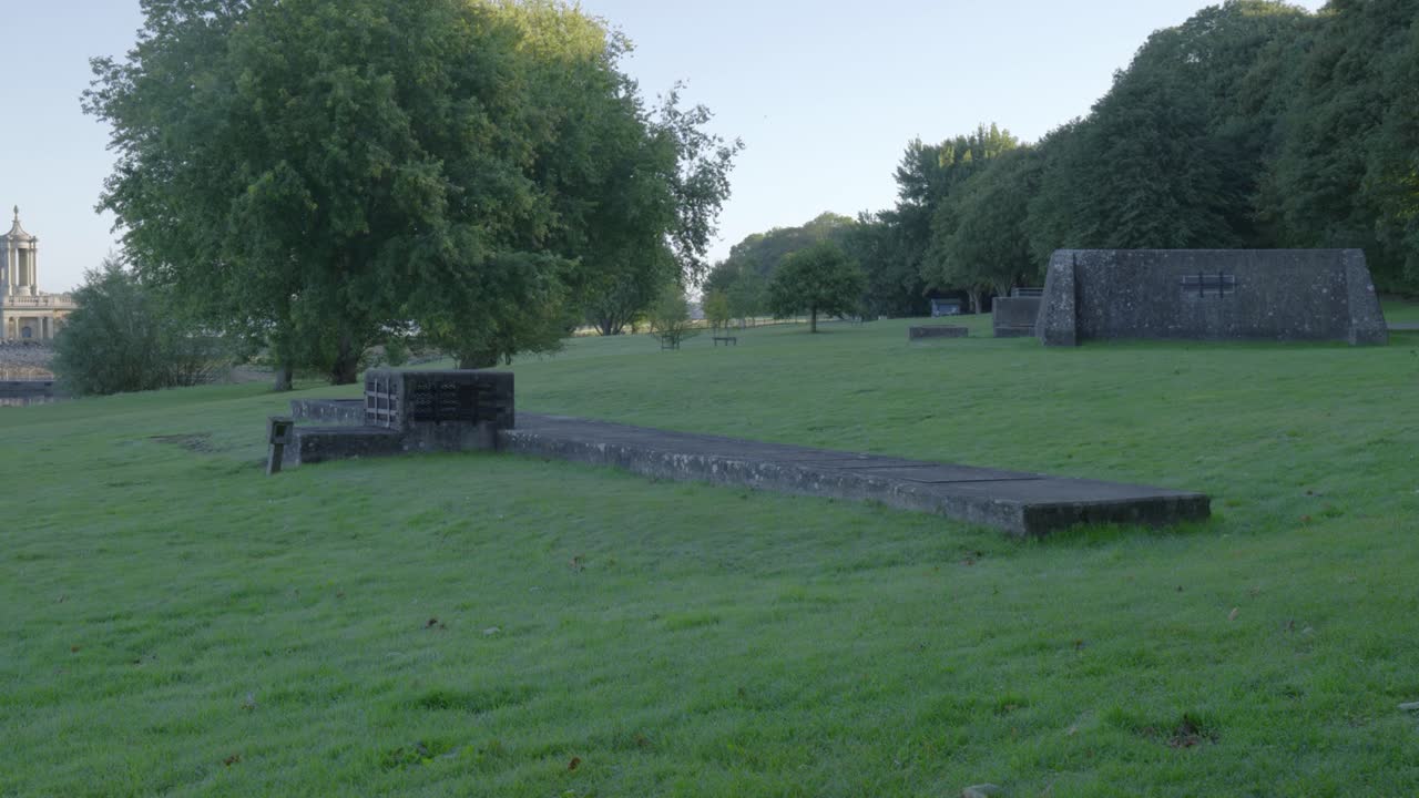 Quiet park scene near Normanton church on a serene afternoon