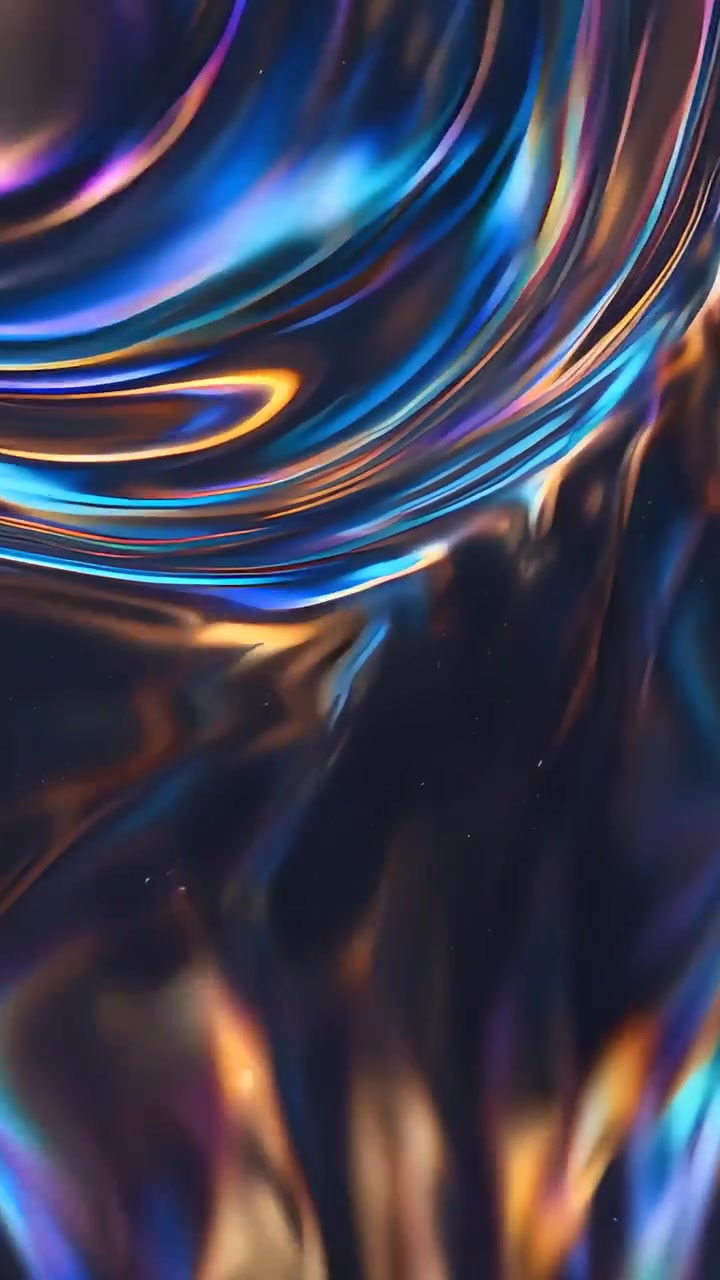 Abstrakt Metalliske Bølger Baggrund 4K
