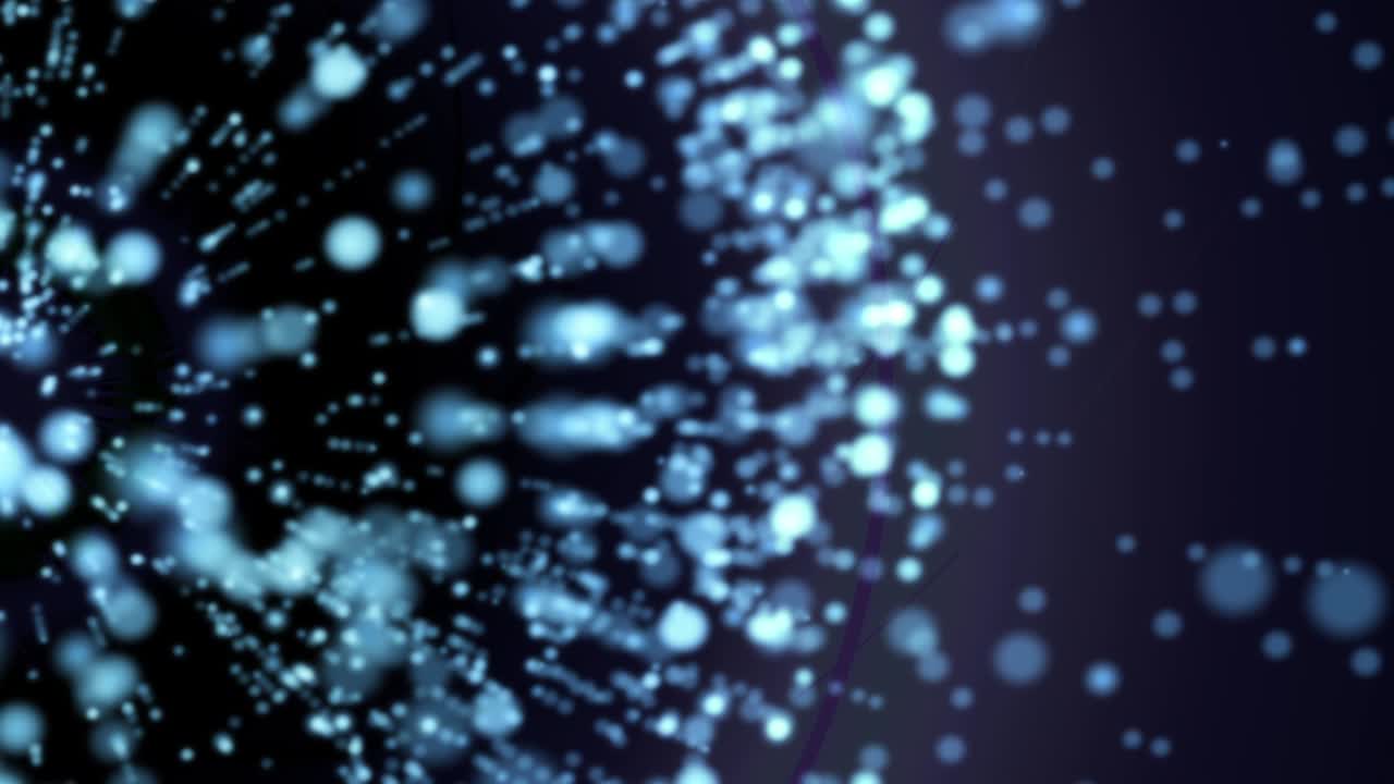 diseño de movimiento de fantasía partículas en movimiento animación