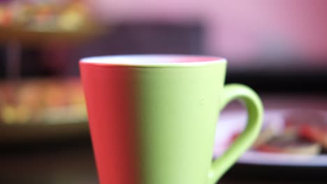 taza de café de primer plano