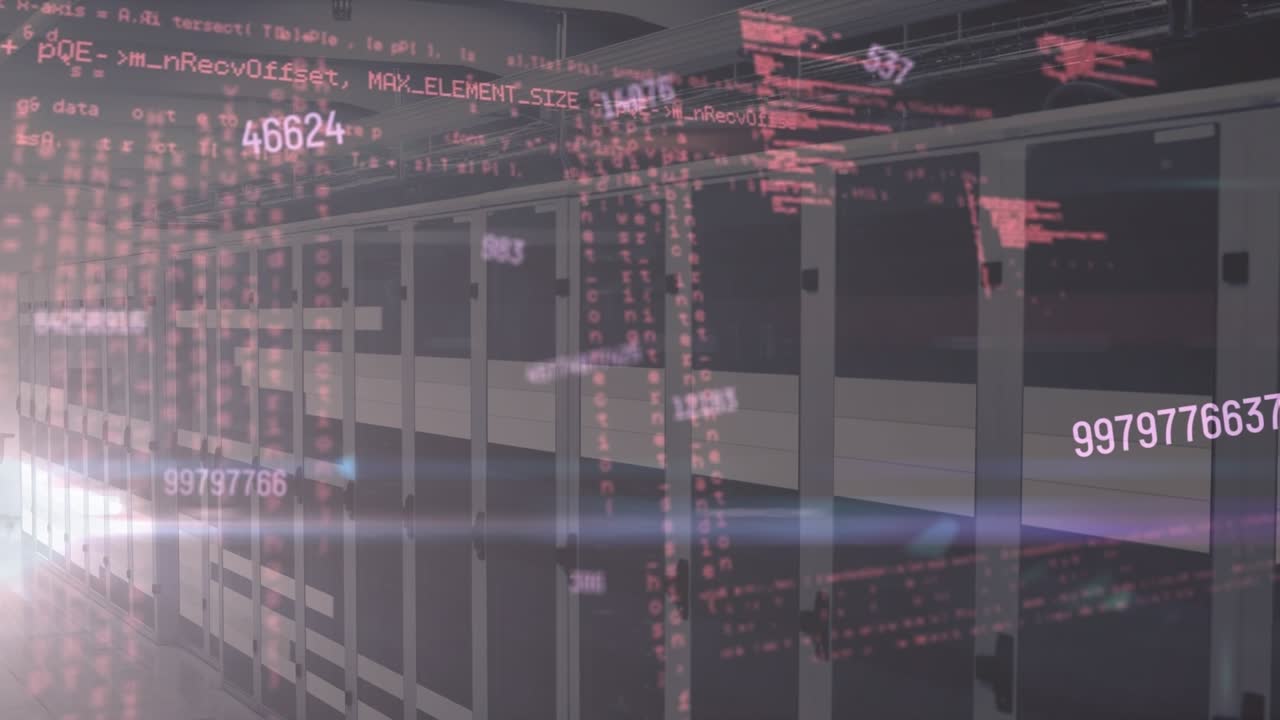 Animation of data processing over dna strand