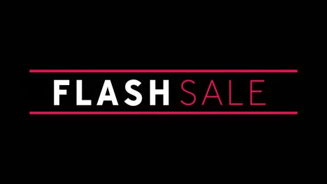 White-and-red-Flash-sale-text-appearing-against-black-screen-4k