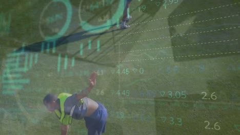 Animation-of-financial-data-processing-over-football-players