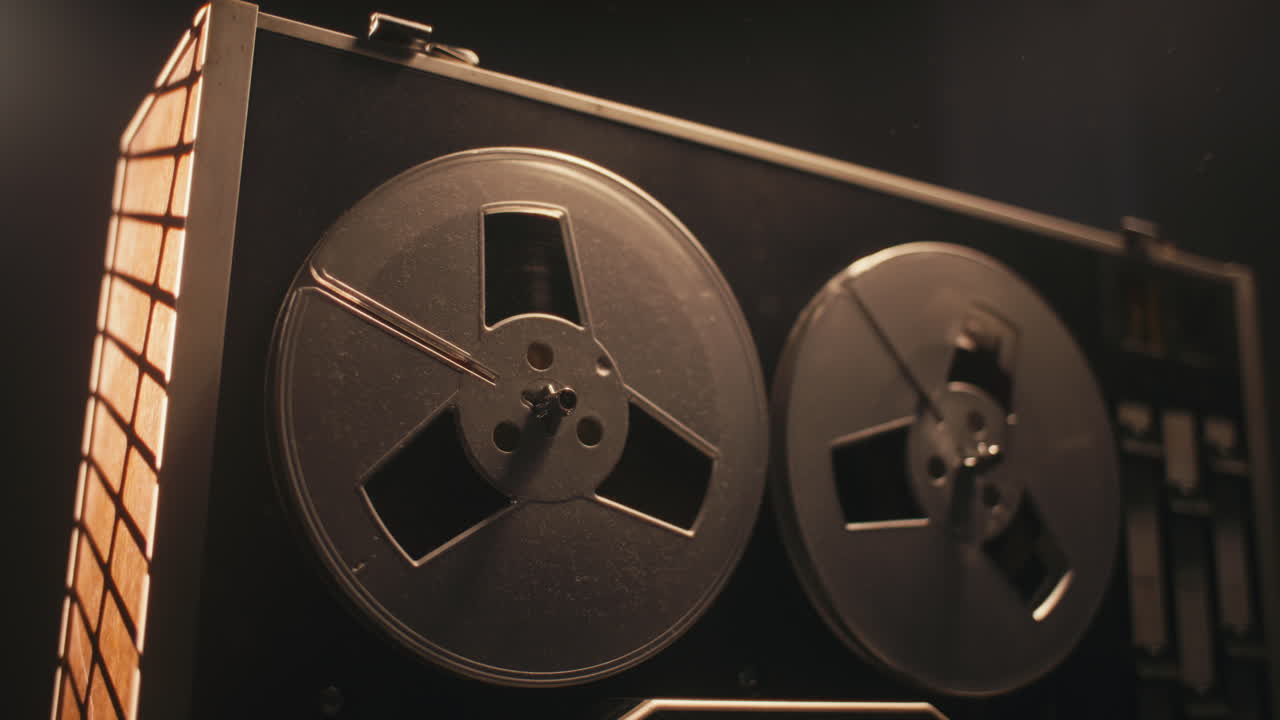 A vintage tape recorder on the table