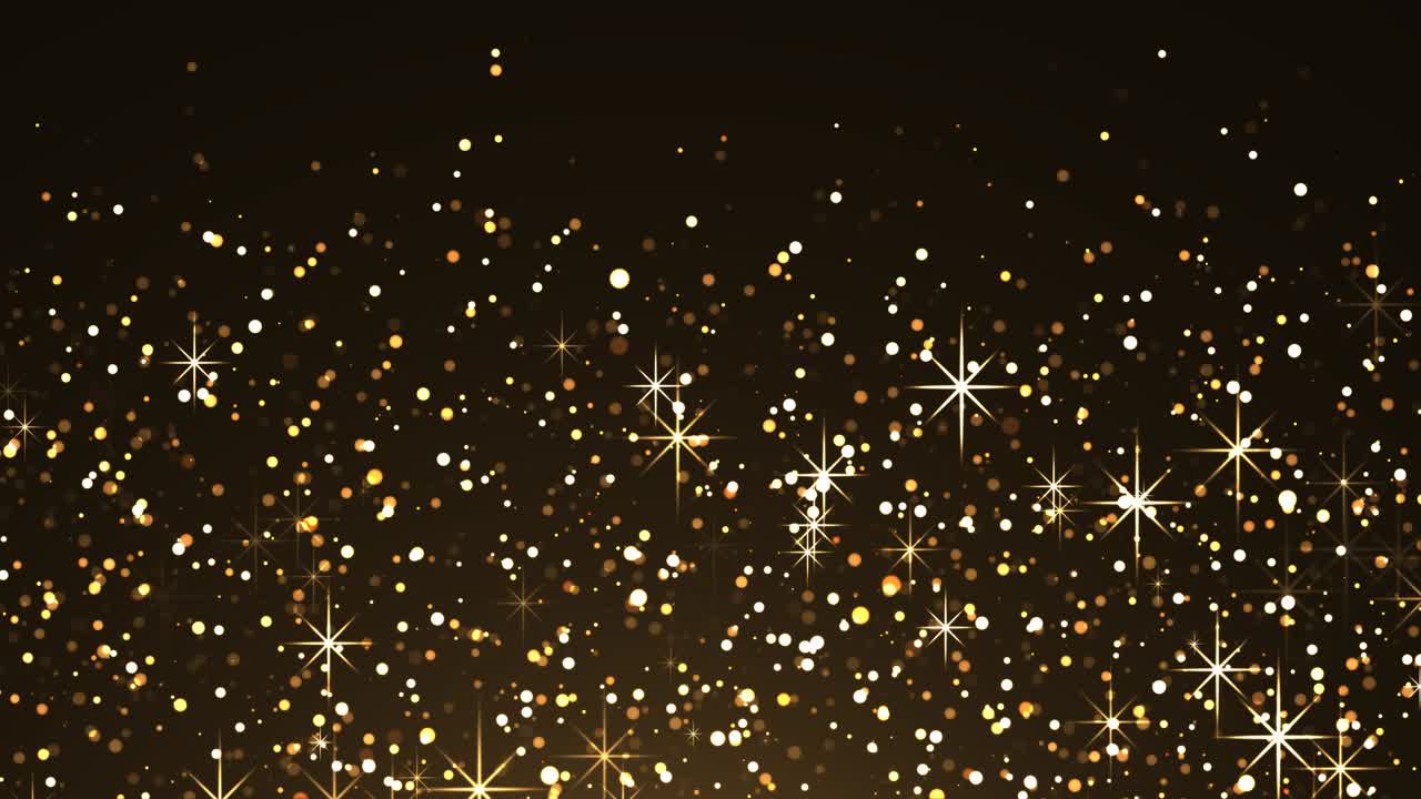Shimmering Small Particles and Glowing Stars Loop-able Animation