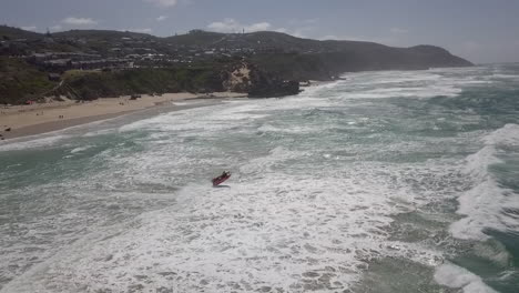 Trans Agulhas Race: Racers punch through waves, Brenton on Sea aerial