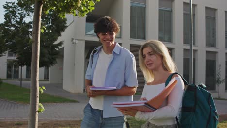 students on campus