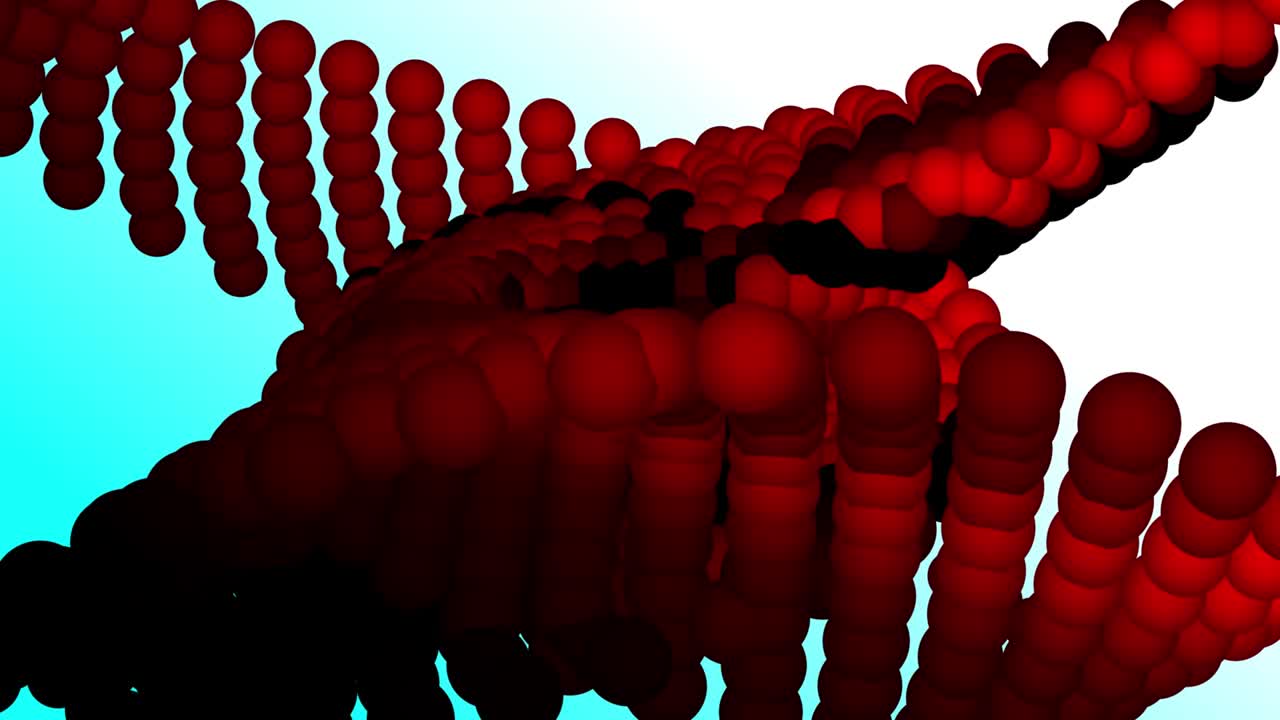 twisted ball red colorful background.mp4