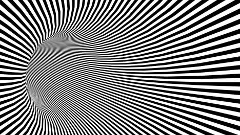 psychedelic twisted circle radial border spiral pattern circle black and white optical illusion moving around in spiral 4k