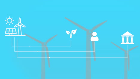 wind turbines and solar panels: a symbol of renewable energy