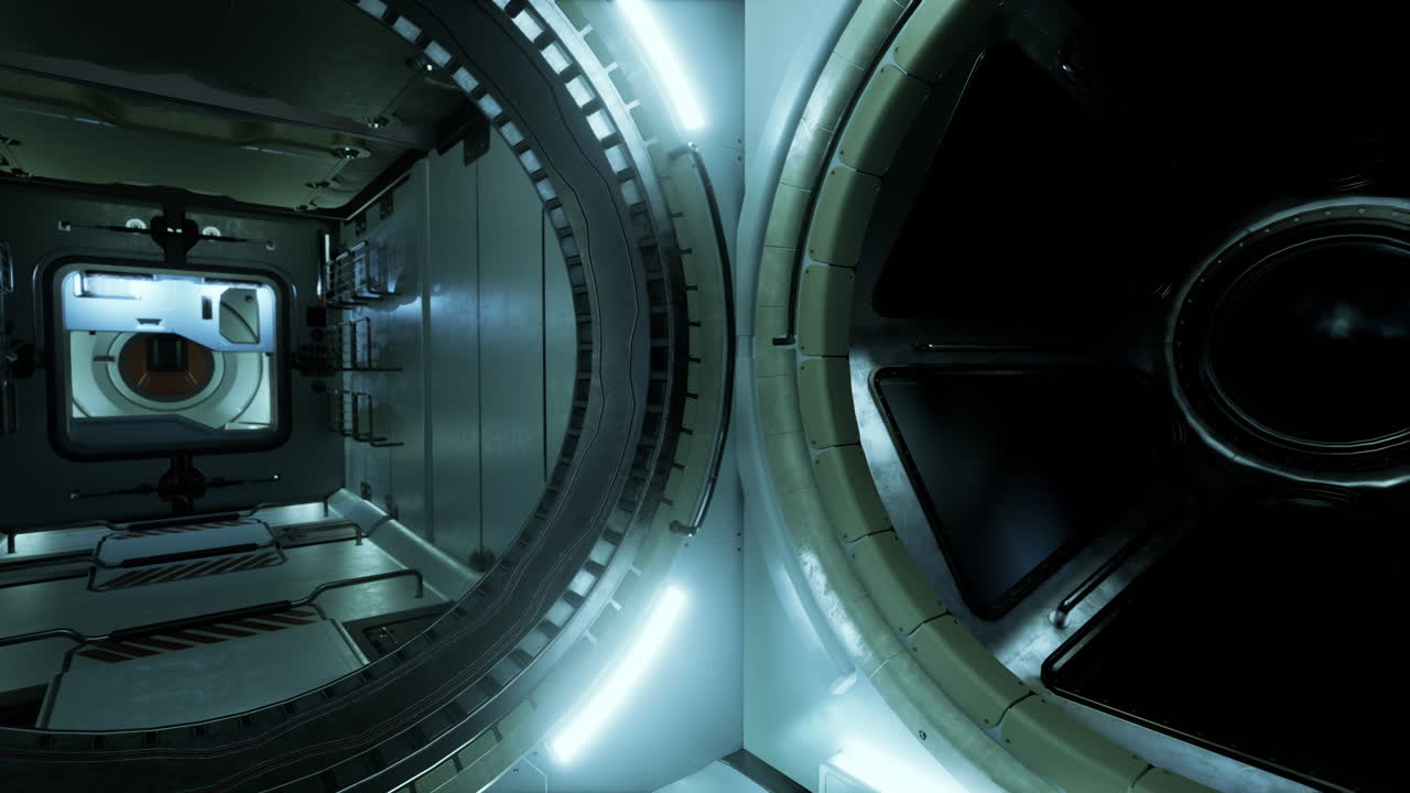 우주선 내부 복도