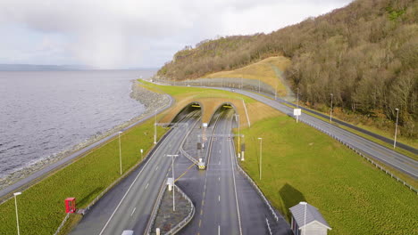 east entrance to ryfast subsea tunnel system in rogaland, norway