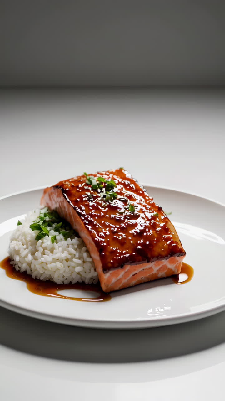 Teriyaki Salmon with Rice