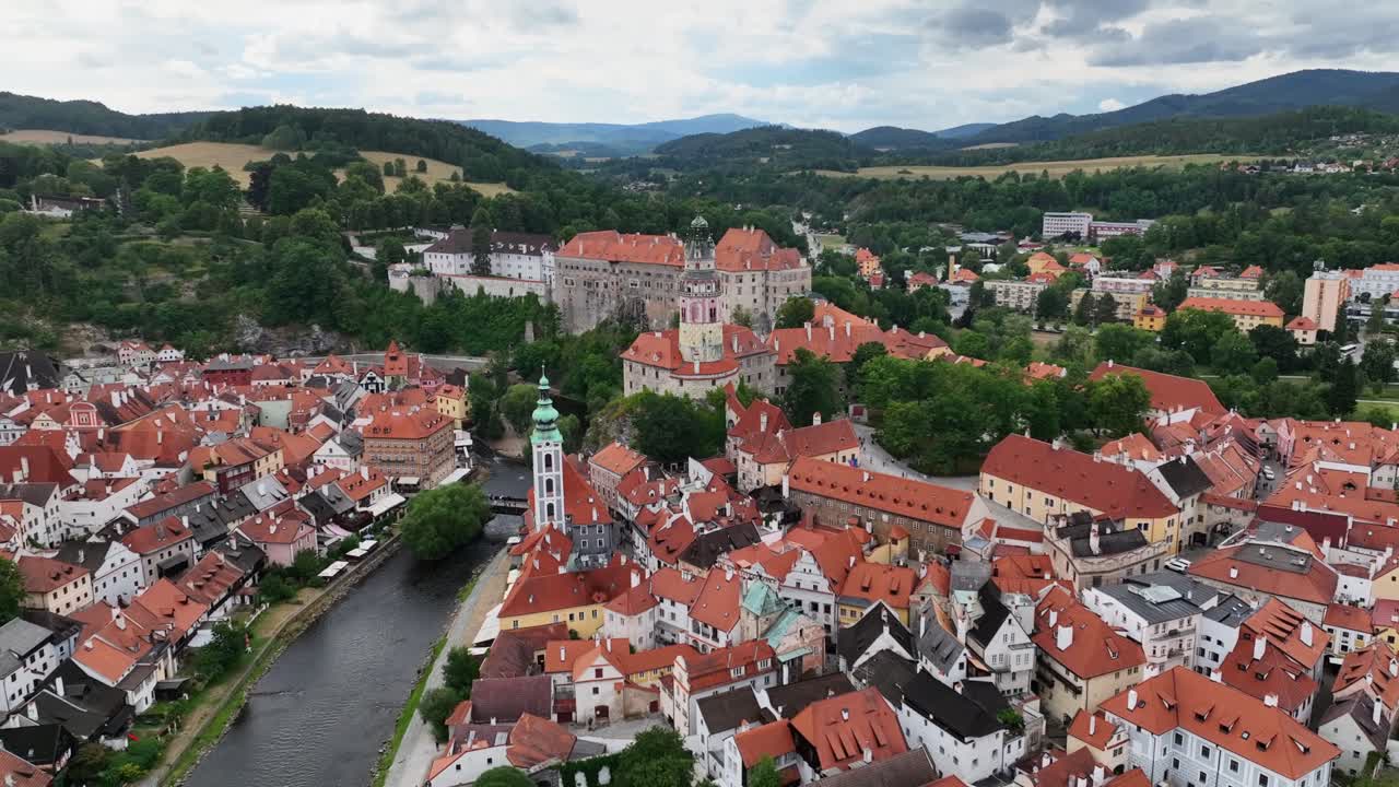 Český Krumlov, Boêmia do Sul, Chéquia, Julho de 2023