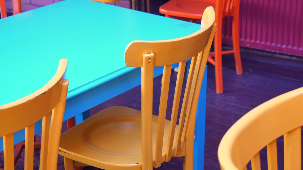 Colorful Table and Chairs