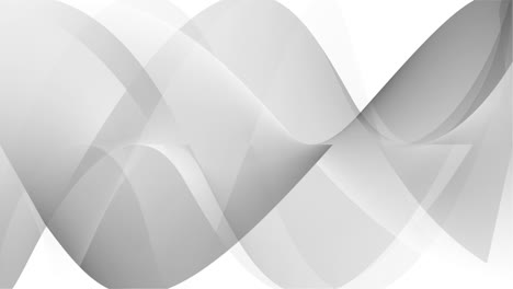 fondo de arquitectura abstracta. onda de sonido circular blanca bucle simple. representación 3d de círculos patrón efecto de radio. animación de forma blanca limpia. resumen para presentación de negocios. seamles movimiento