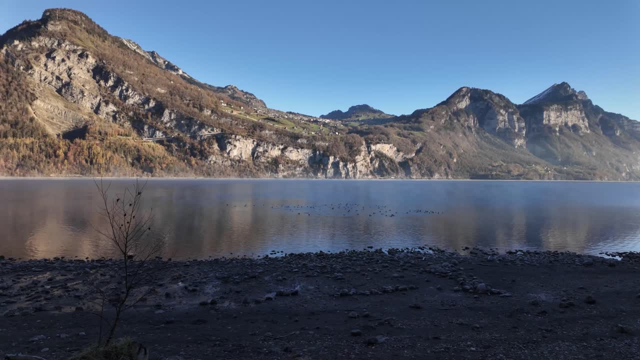 Walensee Lake Walen nature mountains Swiss Alps landscape Switzerland outdoor