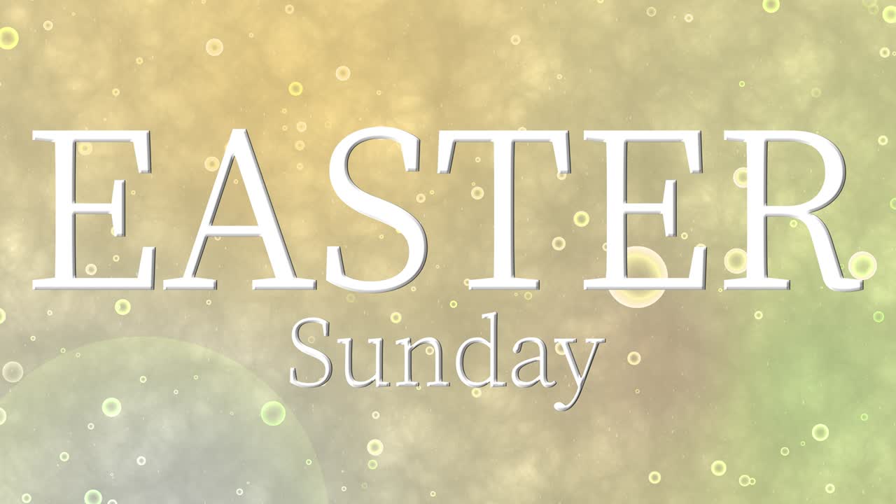 Domenica di Pasqua evento animazione testo motion graphics