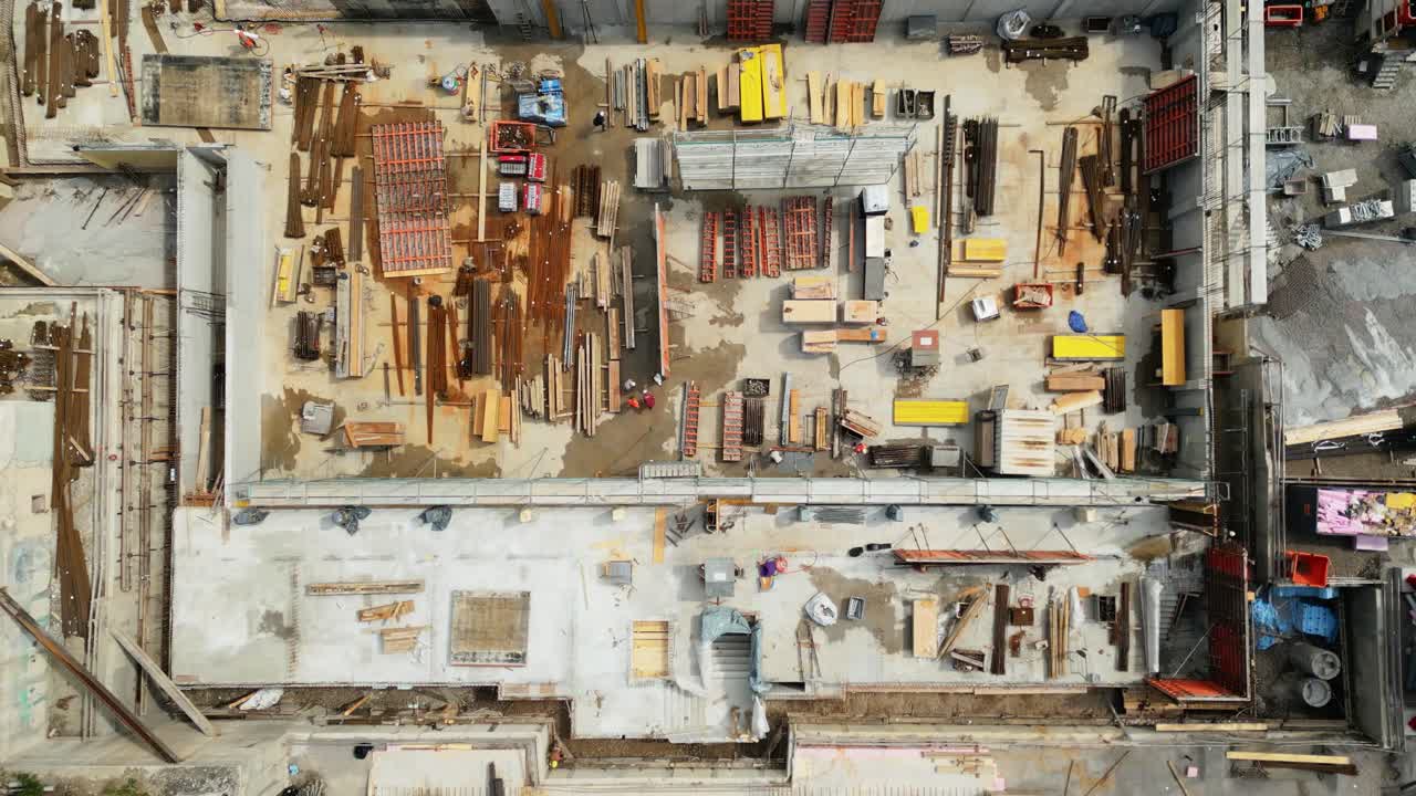 aerial de un sitio de construcción en suiza