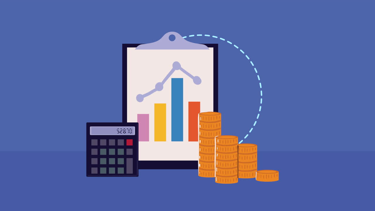 monedas dinero dólares con clipboard
