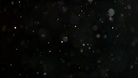 floating abstract particle bokeh on dark background