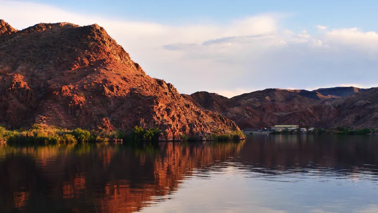 Willow beach marina and Lake Mead panorama