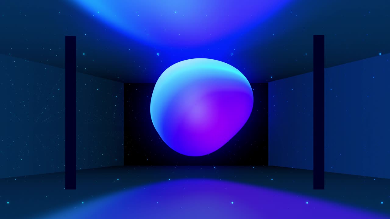 las esferas se fusionan como gotas líquidas o metabolas se mueven en el aire suavemente, como bajo el agua. gradiente líquido abstracto de colores en hermosas formas esféricas 3d, brillo multicolor, dispersión de luz en el interior. 13