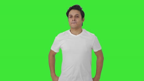 Happy-Indian-man-getting-ready-Green-screen