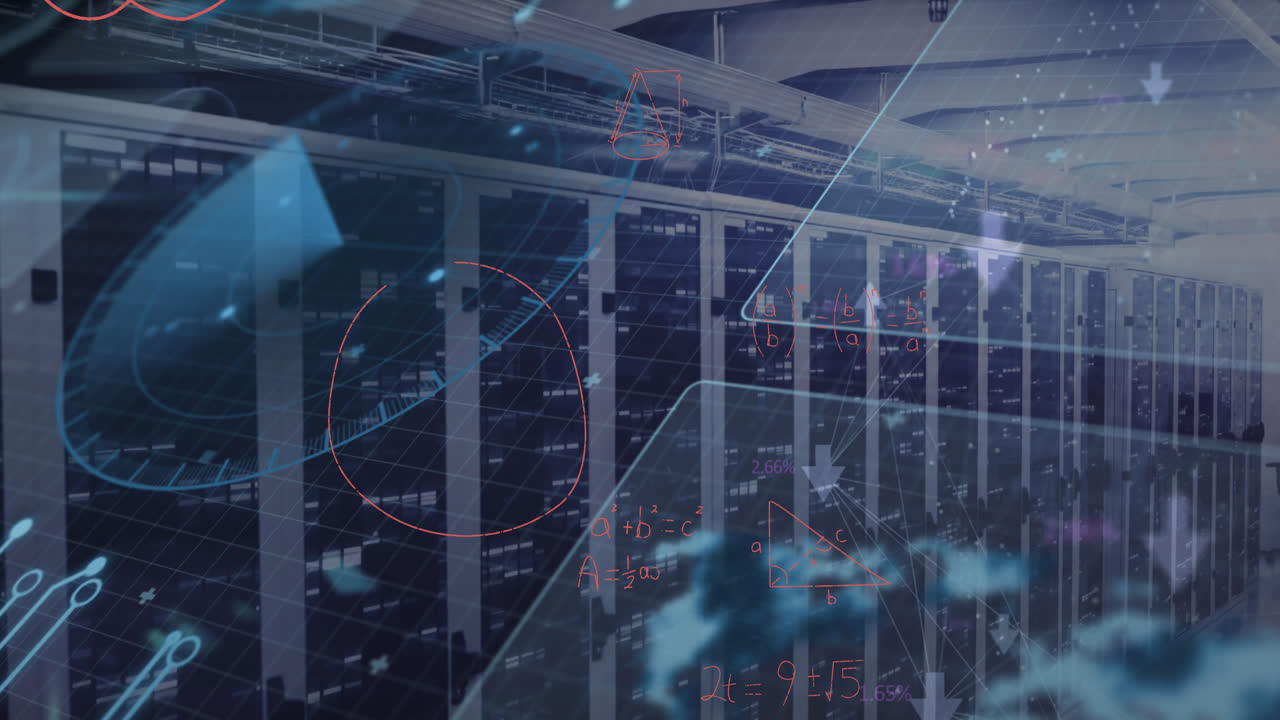 Animation of scopes scanning and data processing over computer servers