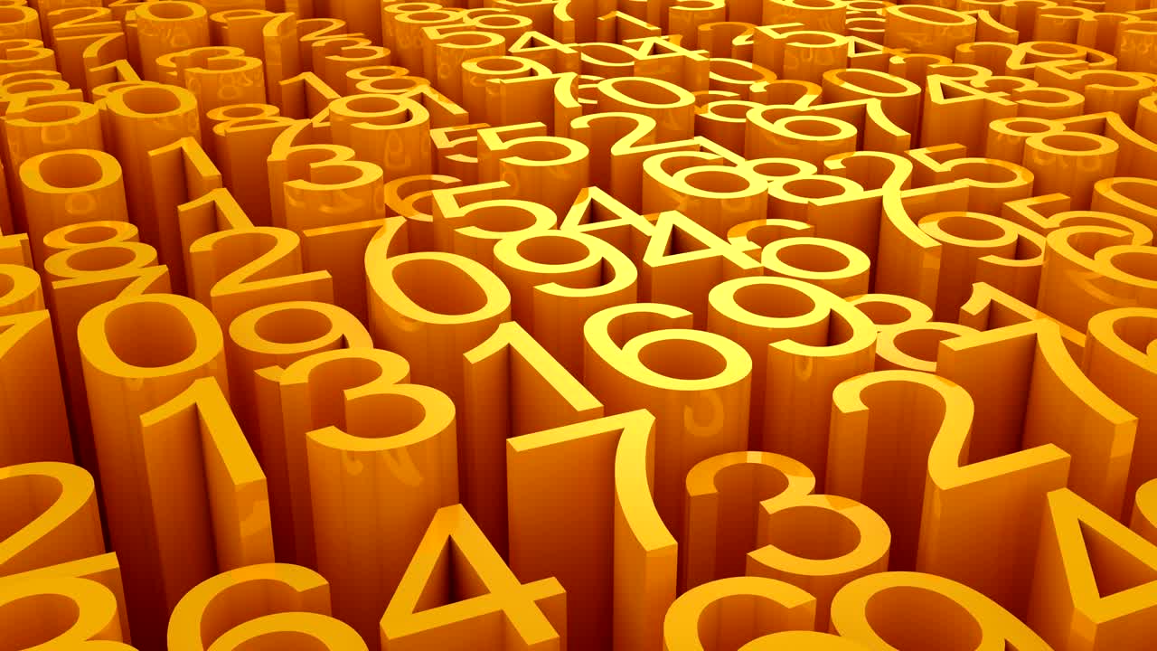 de los números de fondo