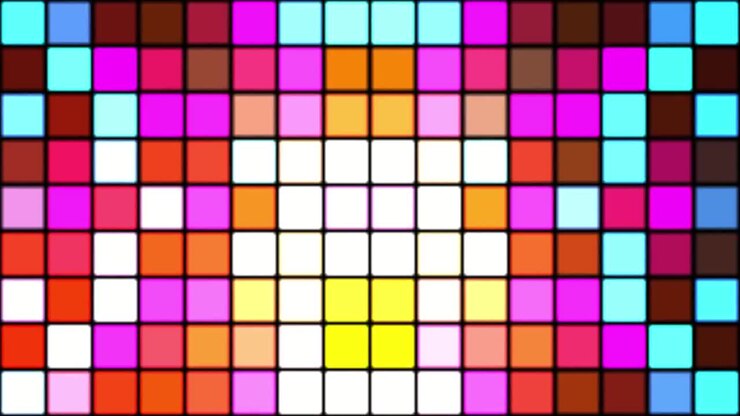 PANEL SQUARES COLORS LIGHTS VIDEO BACKGROUND