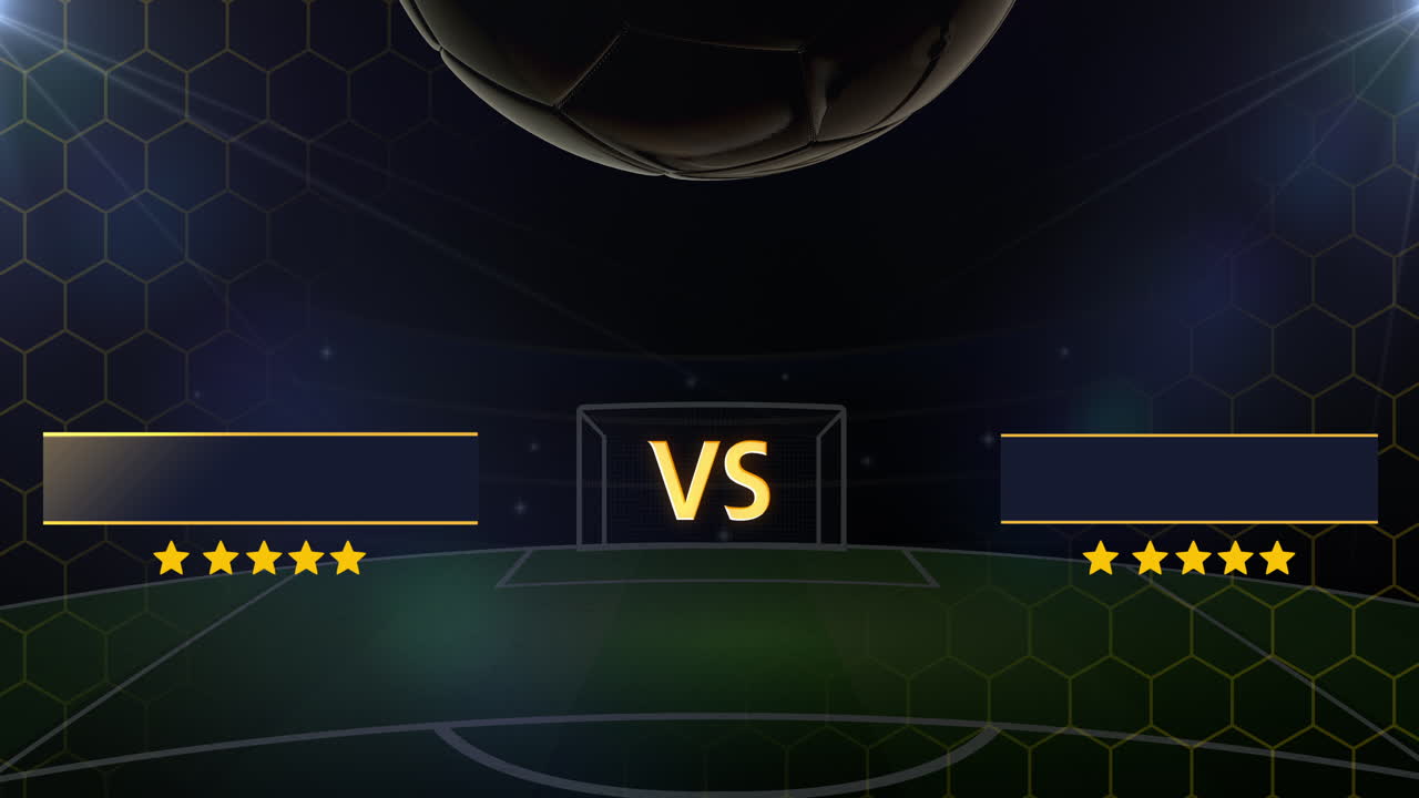 축구 팀 대 팀 타이틀 애니메이션