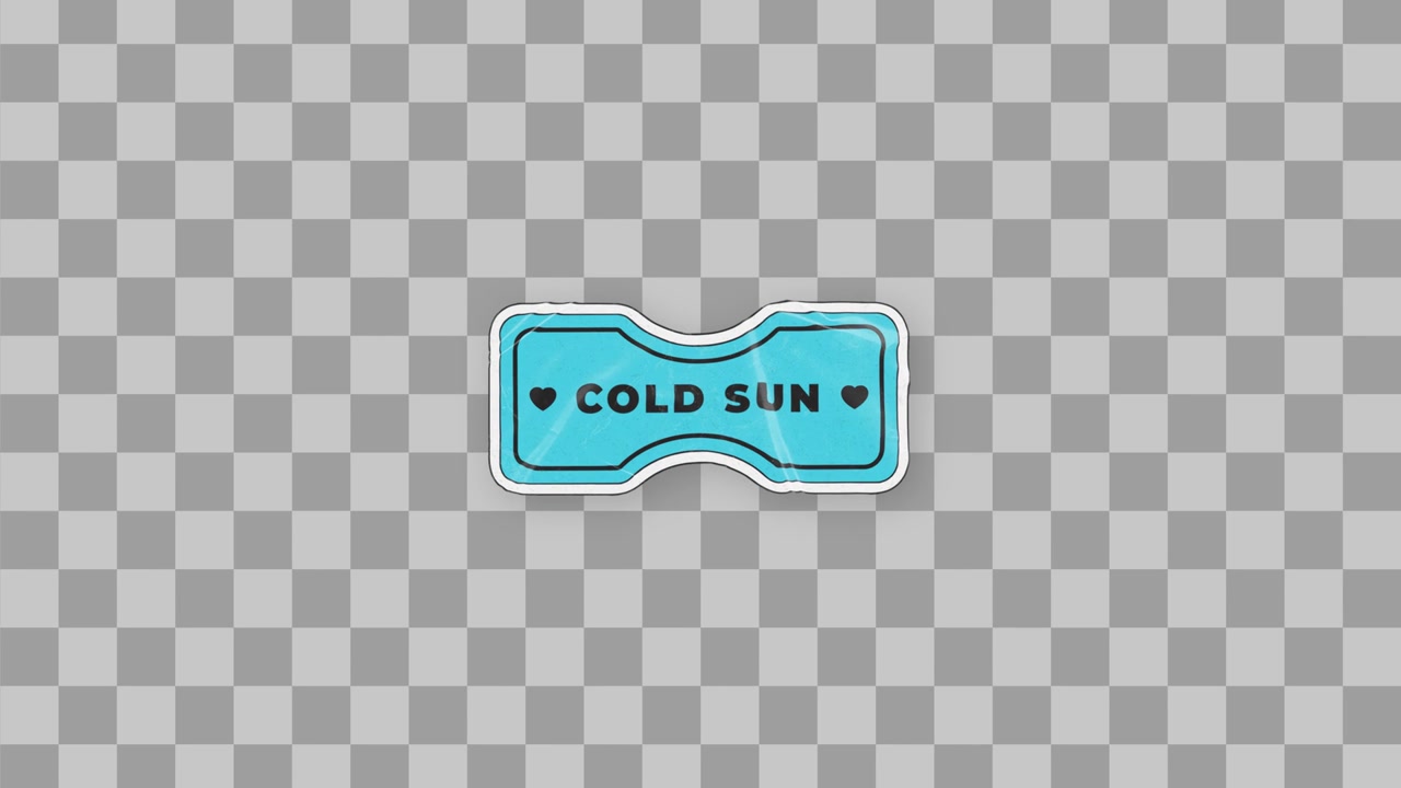 Cold Sun Badge Sticker