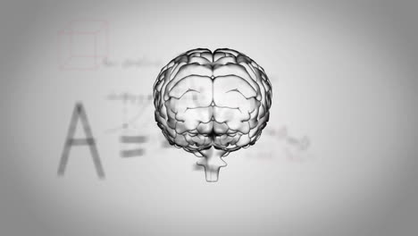 animación del cerebro sobre ecuaciones matemáticas