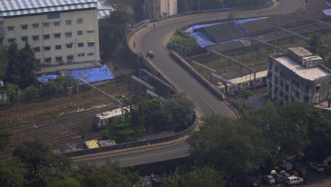 timelapse motion laps s bridge mandlik bridge nm joshi marg planet godrej byculla zoo mumbai india maharashtra train tracks mumbai local public transport top view bridge close up