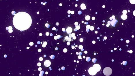 abstract glowing particles in space