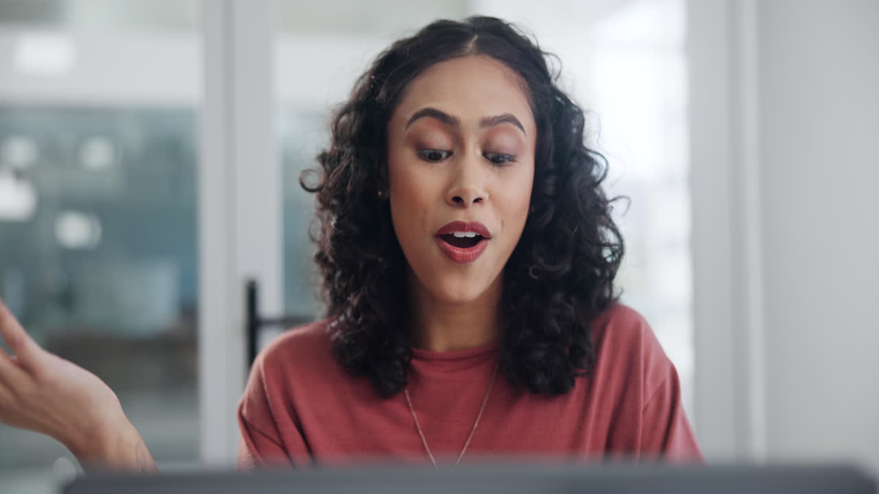 Woman working from home