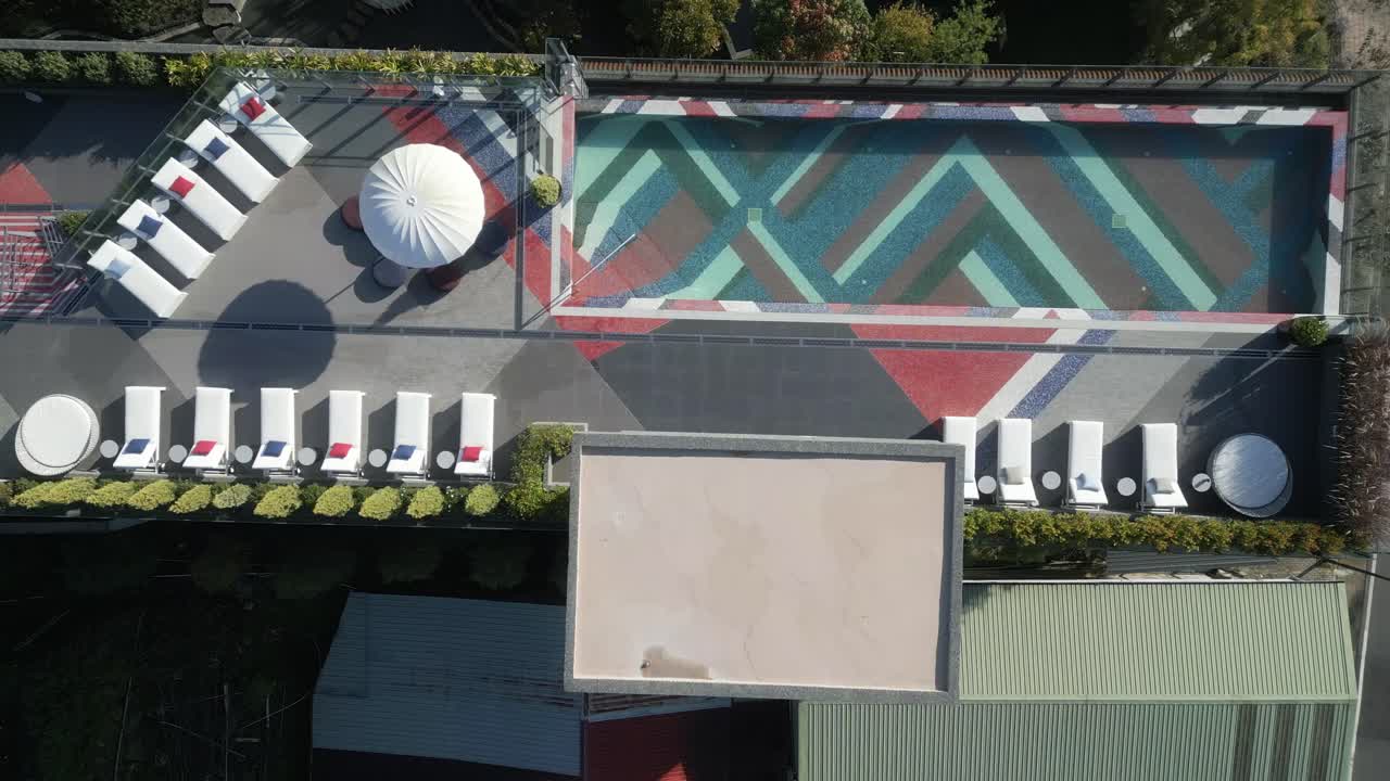 vista desde el avión no tripulado del lujoso y caro hotel indigo alishan en taiwán