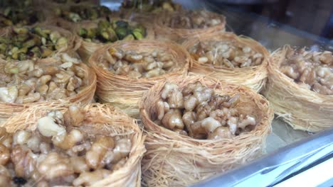 arabic dessert on display arabic sweets